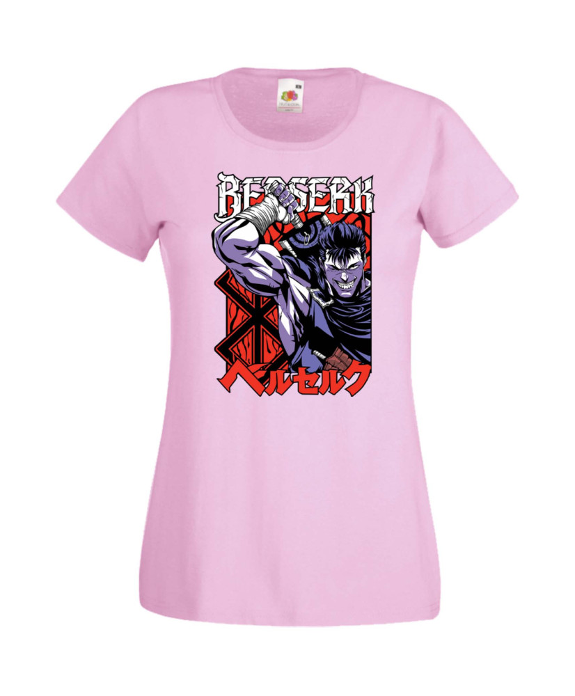 Дамска Тениска Anime Manga Anime, Manga, Japan Anime, Japan Manga, Japan Animation, Japan Comics, Berserk Guts, Black Swordsman,