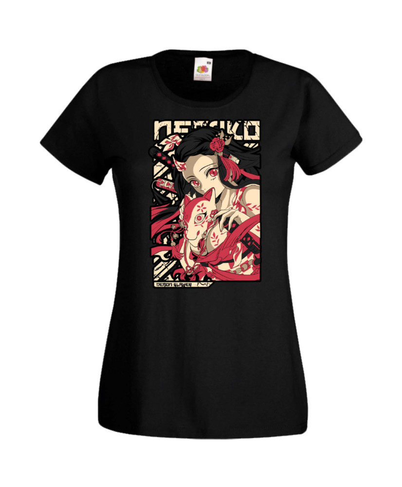 Дамска Тениска Anime Manga Anime, Manga, Japan Anime, Japan Manga, Japan Animation, Japan Comics, Demon Slayer, Nezuko Kamado, T