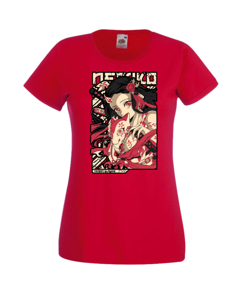 Дамска Тениска Anime Manga Anime, Manga, Japan Anime, Japan Manga, Japan Animation, Japan Comics, Demon Slayer, Nezuko Kamado, T