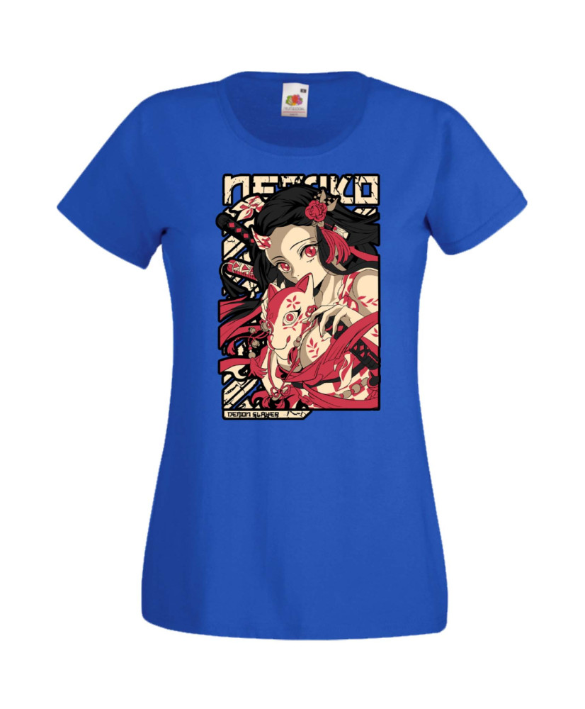 Дамска Тениска Anime Manga Anime, Manga, Japan Anime, Japan Manga, Japan Animation, Japan Comics, Demon Slayer, Nezuko Kamado, T