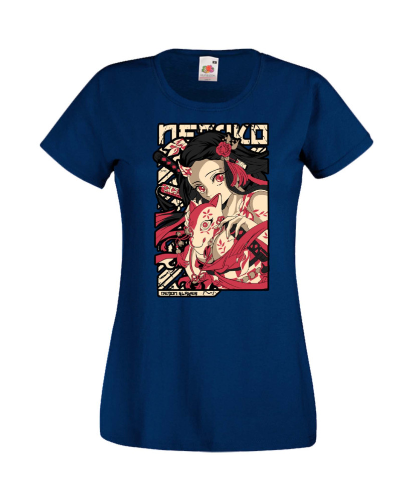 Дамска Тениска Anime Manga Anime, Manga, Japan Anime, Japan Manga, Japan Animation, Japan Comics, Demon Slayer, Nezuko Kamado, T