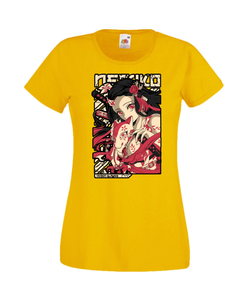 Дамска Тениска Anime Manga Anime, Manga, Japan Anime, Japan Manga, Japan Animation, Japan Comics, Demon Slayer, Nezuko Kamado, T Дамска Тениска Anime Manga Anime, Manga, Japan Anime, Japan Manga, Japan Animation, Japan Comics, Demon Slayer, Nezuko Kamado, T