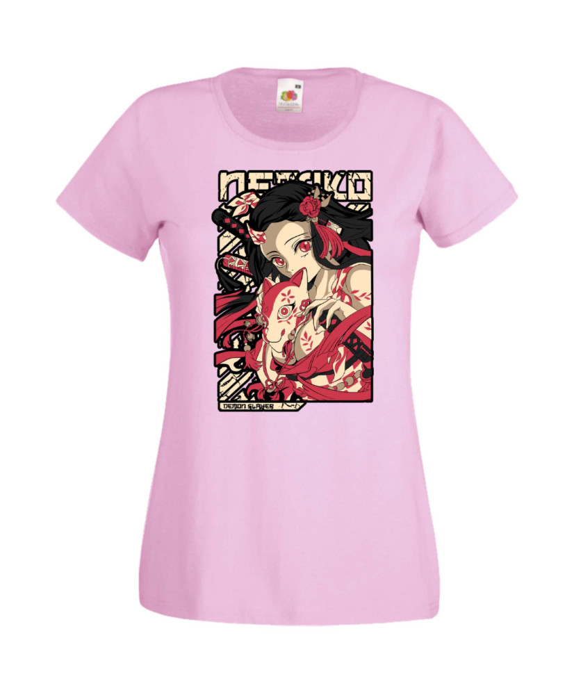 Дамска Тениска Anime Manga Anime, Manga, Japan Anime, Japan Manga, Japan Animation, Japan Comics, Demon Slayer, Nezuko Kamado, T Дамска Тениска Anime Manga Anime, Manga, Japan Anime, Japan Manga, Japan Animation, Japan Comics, Demon Slayer, Nezuko Kamado, T