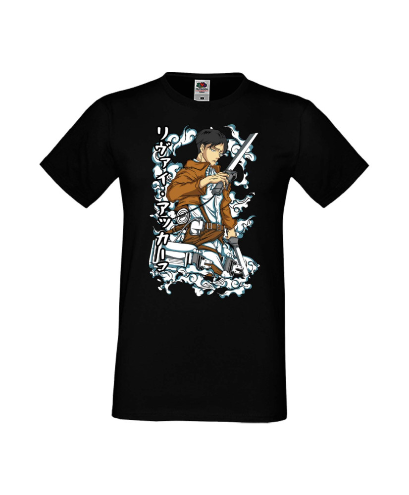 Мъжка Тениска Anime Manga Anime, Manga, Japan Anime, Japan Manga, Japan Animation, Japan Comics, Attack On Titan, Levi Ackermann