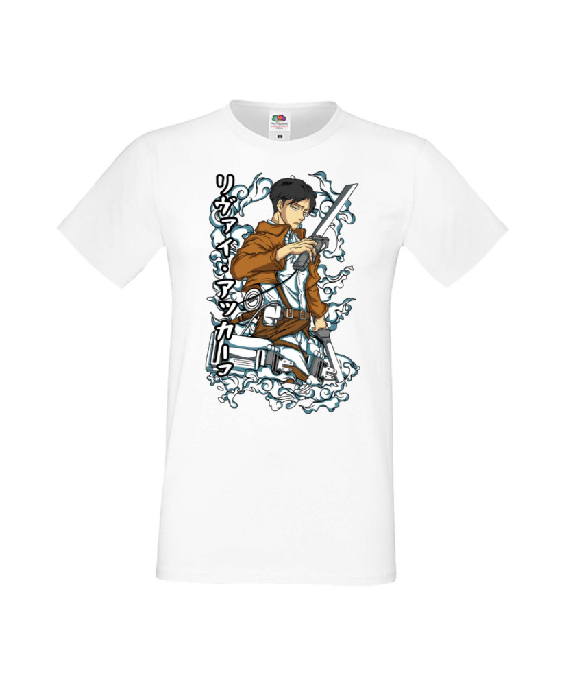 Мъжка Тениска Anime Manga Anime, Manga, Japan Anime, Japan Manga, Japan Animation, Japan Comics, Attack On Titan, Levi Ackermann