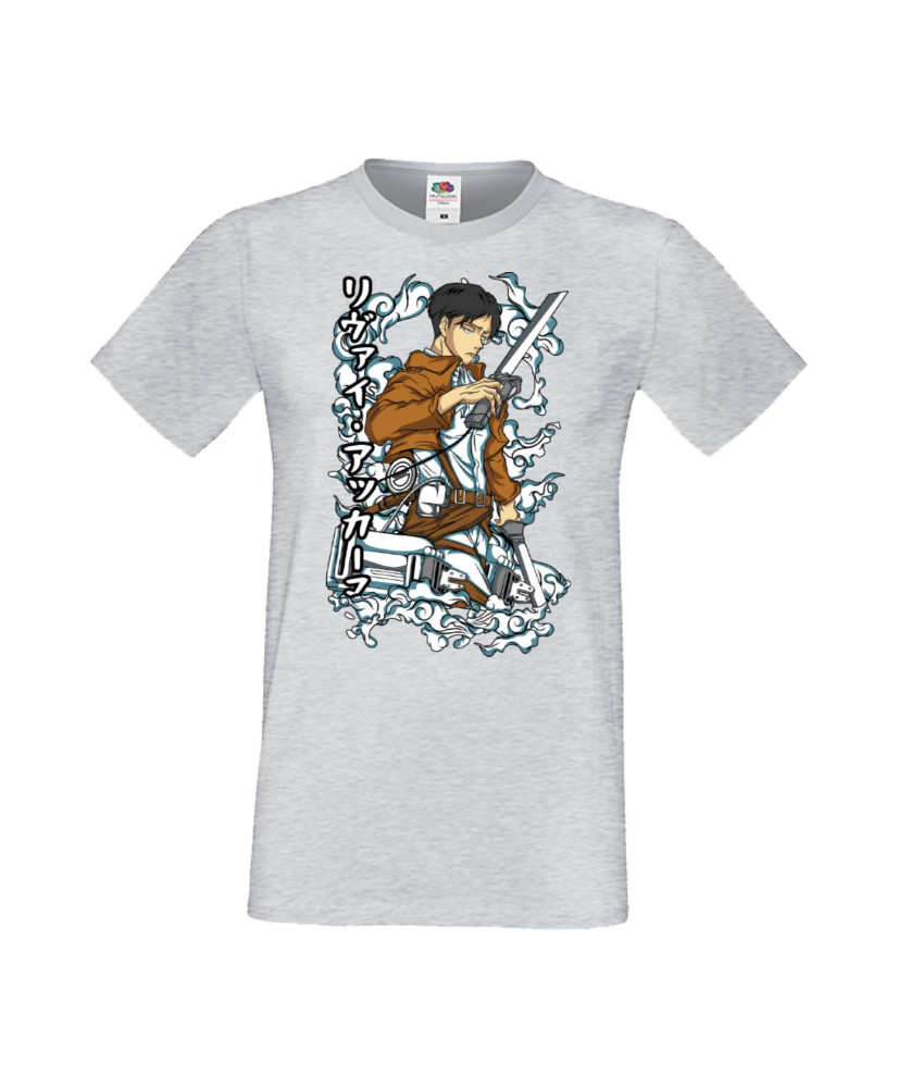 Мъжка Тениска Anime Manga Anime, Manga, Japan Anime, Japan Manga, Japan Animation, Japan Comics, Attack On Titan, Levi Ackermann