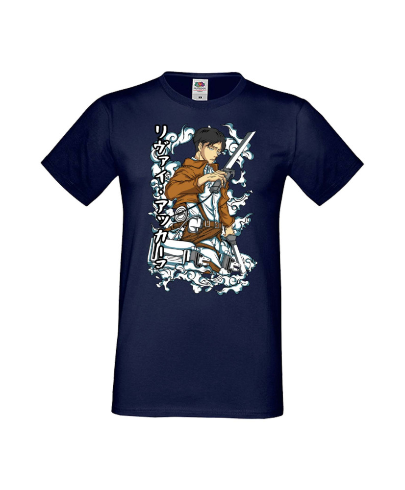 Мъжка Тениска Anime Manga Anime, Manga, Japan Anime, Japan Manga, Japan Animation, Japan Comics, Attack On Titan, Levi Ackermann