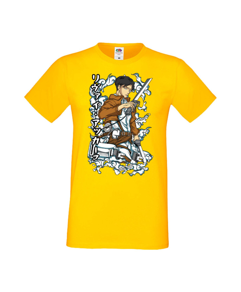 Мъжка Тениска Anime Manga Anime, Manga, Japan Anime, Japan Manga, Japan Animation, Japan Comics, Attack On Titan, Levi Ackermann
