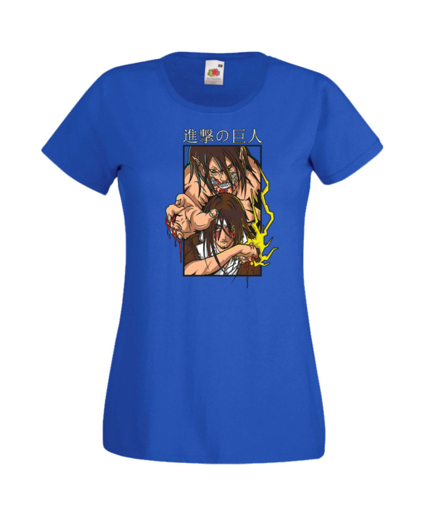 Дамска Тениска Japan Manga, Japan Anime, Attack On Titan, Eren Yaeger, Levi Ackerman, Armin, Titans, Attack On Titan Eren Yaeger
