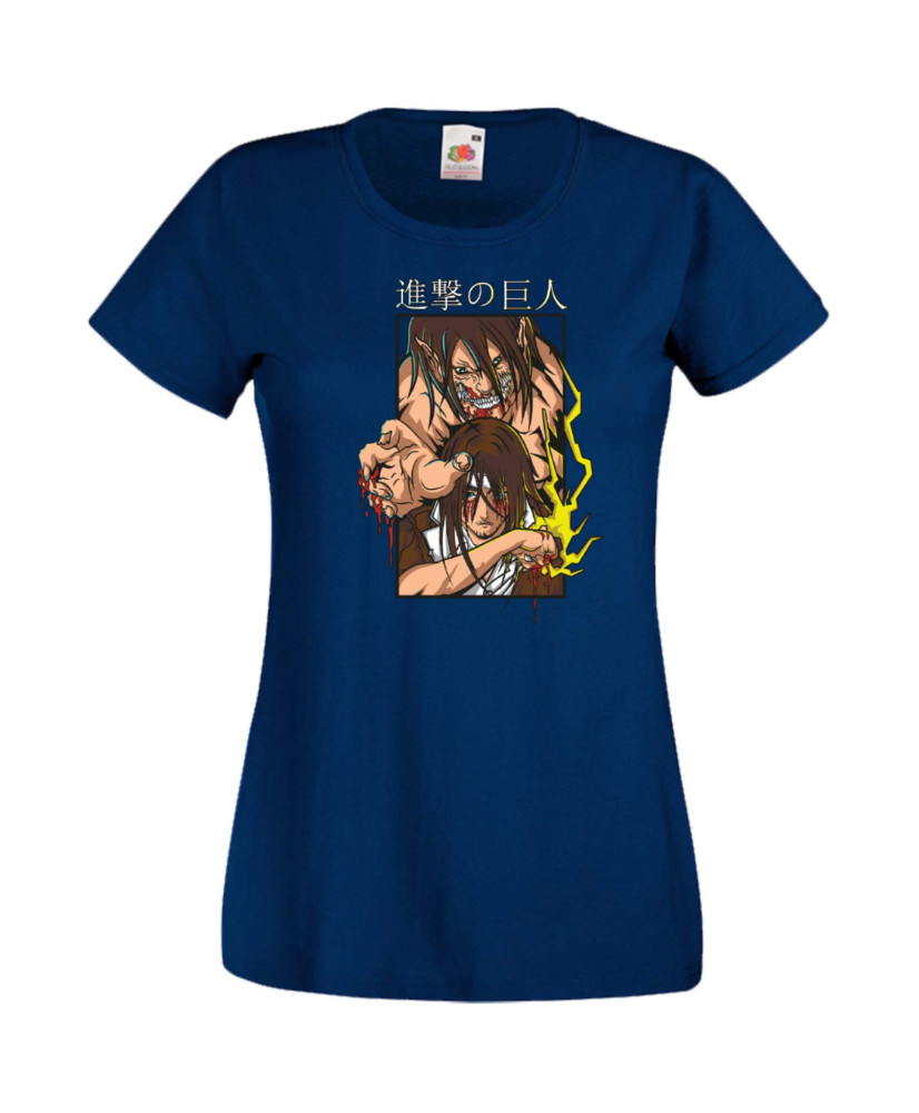 Дамска Тениска Japan Manga, Japan Anime, Attack On Titan, Eren Yaeger, Levi Ackerman, Armin, Titans, Attack On Titan Eren Yaeger