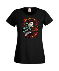 Дамска Тениска Japan Manga, Japan Anime, Demon Slayer, Kimetsu No Yaiba, Akaza, Inosuke, Sabito, Tanjiro Kamado, Nezuko, Agatsum