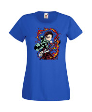 Дамска Тениска Japan Manga, Japan Anime, Demon Slayer, Kimetsu No Yaiba, Akaza, Inosuke, Sabito, Tanjiro Kamado, Nezuko, Agatsum