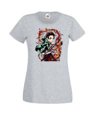 Дамска Тениска Japan Manga, Japan Anime, Demon Slayer, Kimetsu No Yaiba, Akaza, Inosuke, Sabito, Tanjiro Kamado, Nezuko, Agatsum