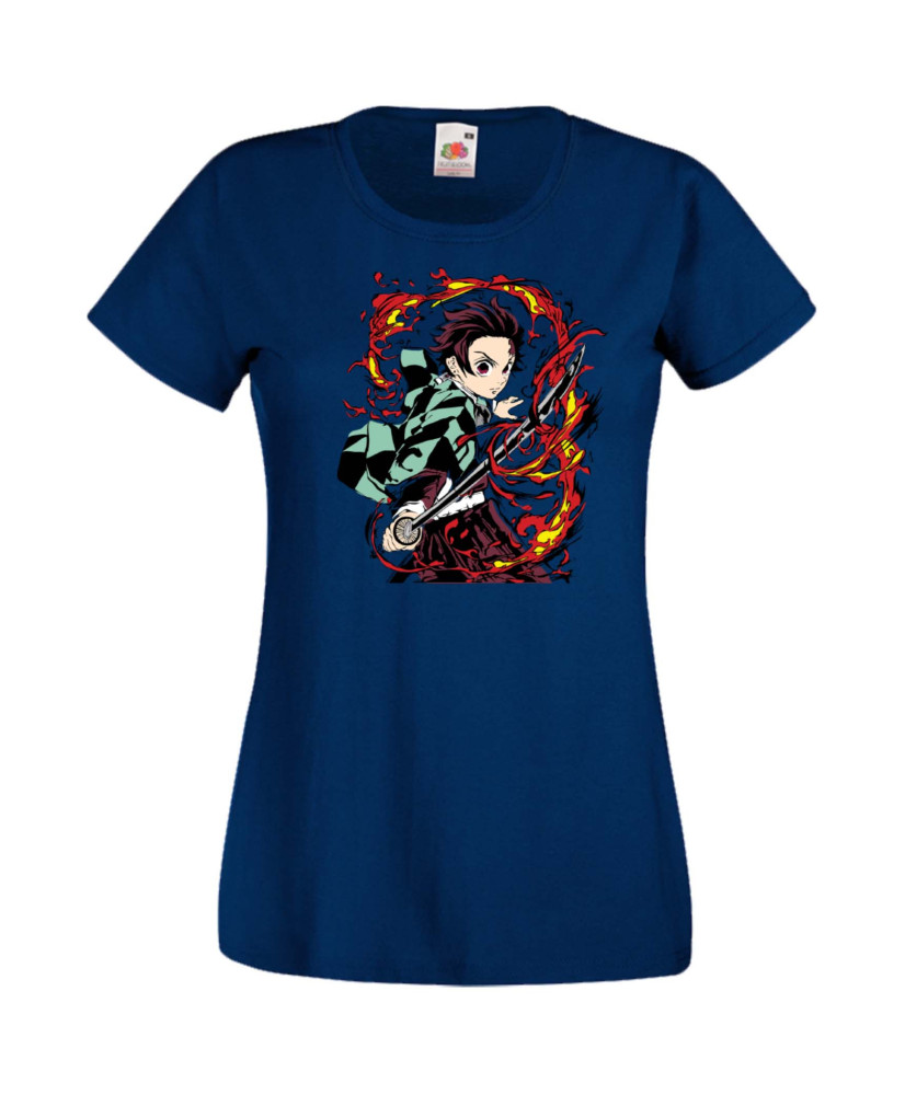 Дамска Тениска Japan Manga, Japan Anime, Demon Slayer, Kimetsu No Yaiba, Akaza, Inosuke, Sabito, Tanjiro Kamado, Nezuko, Agatsum