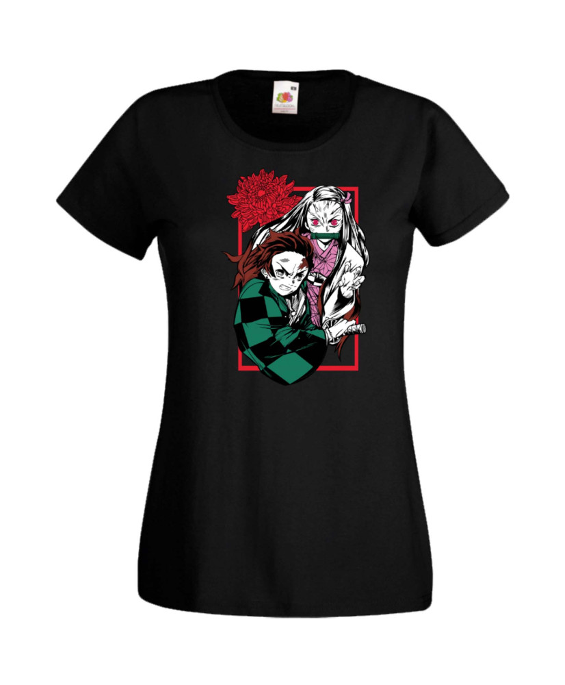 Дамска Тениска Japan Manga, Japan Anime, Demon Slayer, Kimetsu No Yaiba, Akaza, Inosuke, Sabito, Tanjiro Kamado, Nezuko, Agatsum
