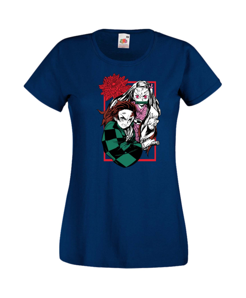 Дамска Тениска Japan Manga, Japan Anime, Demon Slayer, Kimetsu No Yaiba, Akaza, Inosuke, Sabito, Tanjiro Kamado, Nezuko, Agatsum