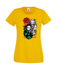 Дамска Тениска Japan Manga, Japan Anime, Demon Slayer, Kimetsu No Yaiba, Akaza, Inosuke, Sabito, Tanjiro Kamado, Nezuko, Agatsum