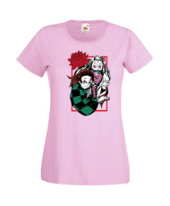 Дамска Тениска Japan Manga, Japan Anime, Demon Slayer, Kimetsu No Yaiba, Akaza, Inosuke, Sabito, Tanjiro Kamado, Nezuko, Agatsum