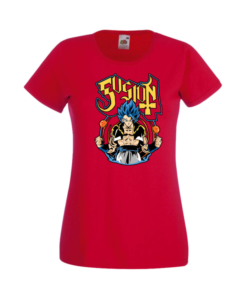 Дамска Тениска Dragon Ball Z, Dbz, Goku, Vegeta, Super Saiyan, Dragon, Gogeta, Master Roshi, Kamehameha, Galick Gun, Dragon Ball