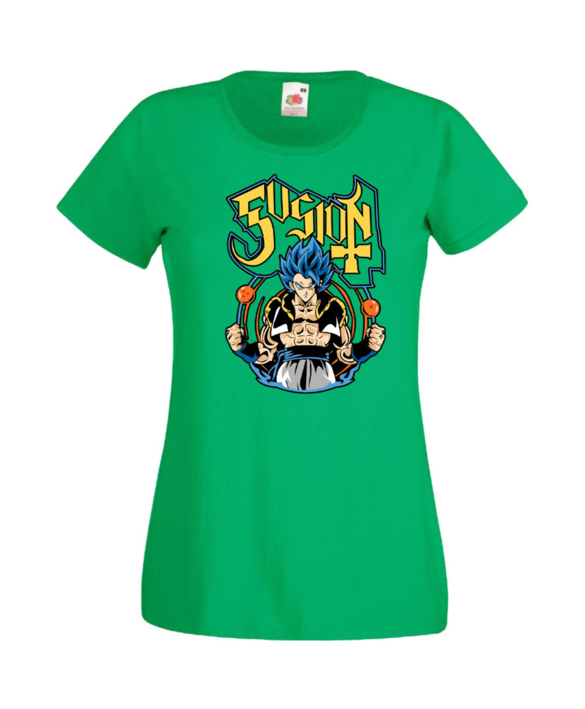 Дамска Тениска Dragon Ball Z, Dbz, Goku, Vegeta, Super Saiyan, Dragon, Gogeta, Master Roshi, Kamehameha, Galick Gun, Dragon Ball