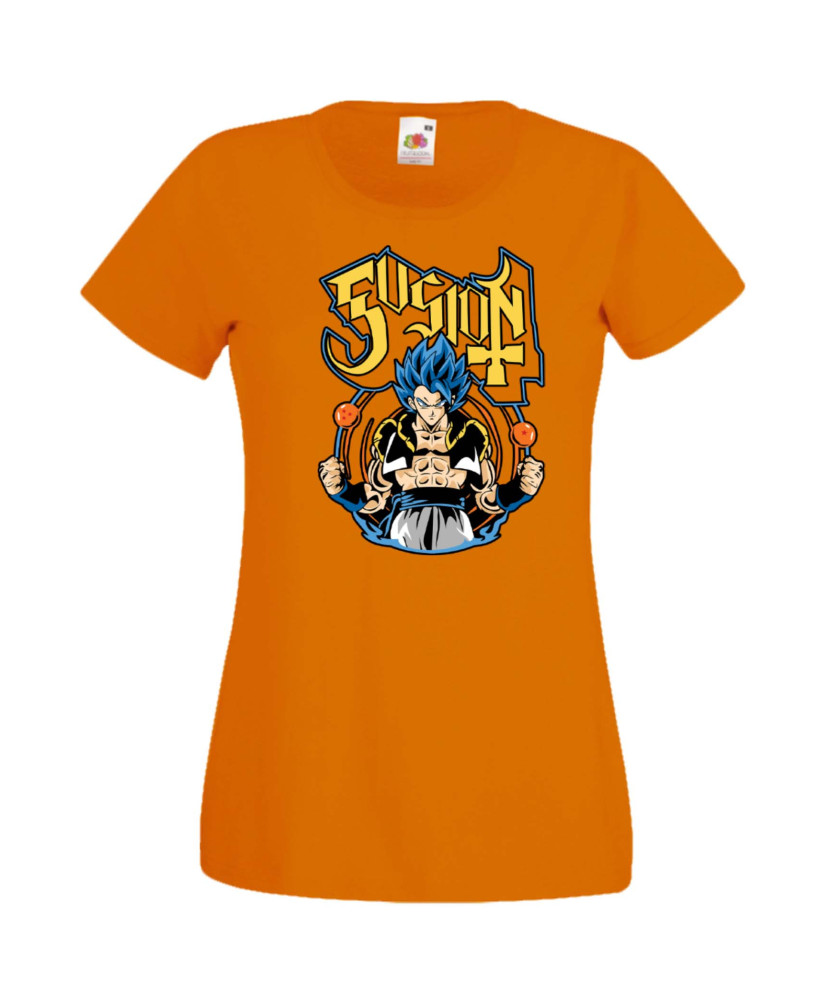 Дамска Тениска Dragon Ball Z, Dbz, Goku, Vegeta, Super Saiyan, Dragon, Gogeta, Master Roshi, Kamehameha, Galick Gun, Dragon Ball