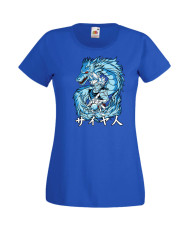 Дамска Тениска Dragon Ball Z, Dbz, Goku, Vegeta, Super Saiyan, Dragon, Gogeta, Master Roshi, Kamehameha, Galick Gun, Dragon Ball