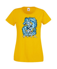 Дамска Тениска Dragon Ball Z, Dbz, Goku, Vegeta, Super Saiyan, Dragon, Gogeta, Master Roshi, Kamehameha, Galick Gun, Dragon Ball