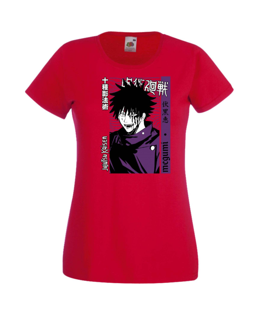 Дамска Тениска Japan Manga, Japan Anime, Jujutsu Kaisen, Itadori Sakuna, Megumi Fushuiguro, Satoru Gojo, Jujutsu Kaisen Megumi F