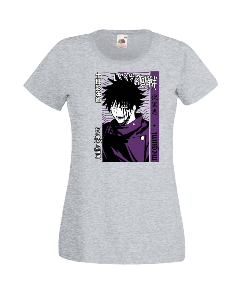 Дамска Тениска Japan Manga, Japan Anime, Jujutsu Kaisen, Itadori Sakuna, Megumi Fushuiguro, Satoru Gojo, Jujutsu Kaisen Megumi F
