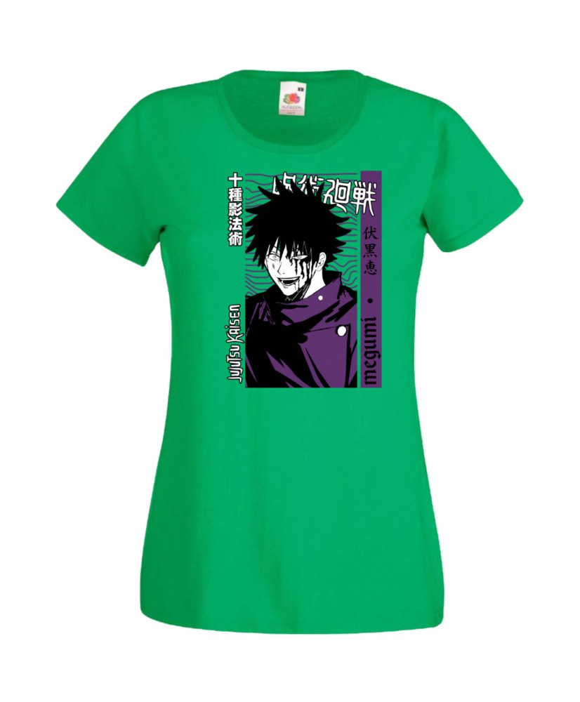 Дамска Тениска Japan Manga, Japan Anime, Jujutsu Kaisen, Itadori Sakuna, Megumi Fushuiguro, Satoru Gojo, Jujutsu Kaisen Megumi F