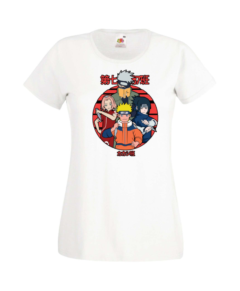 Дамска Тениска Japan Manga, Japan Anime, Naruto Uzumaki, Sasuke Uchiha, Kakashi Hatake, Sakura Haruno, Gaara, Zabuza, Chidori, R