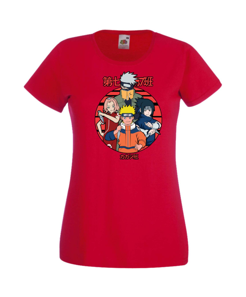 Дамска Тениска Japan Manga, Japan Anime, Naruto Uzumaki, Sasuke Uchiha, Kakashi Hatake, Sakura Haruno, Gaara, Zabuza, Chidori, R