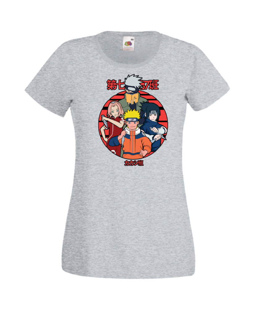 Дамска Тениска Japan Manga, Japan Anime, Naruto Uzumaki, Sasuke Uchiha, Kakashi Hatake, Sakura Haruno, Gaara, Zabuza, Chidori, R