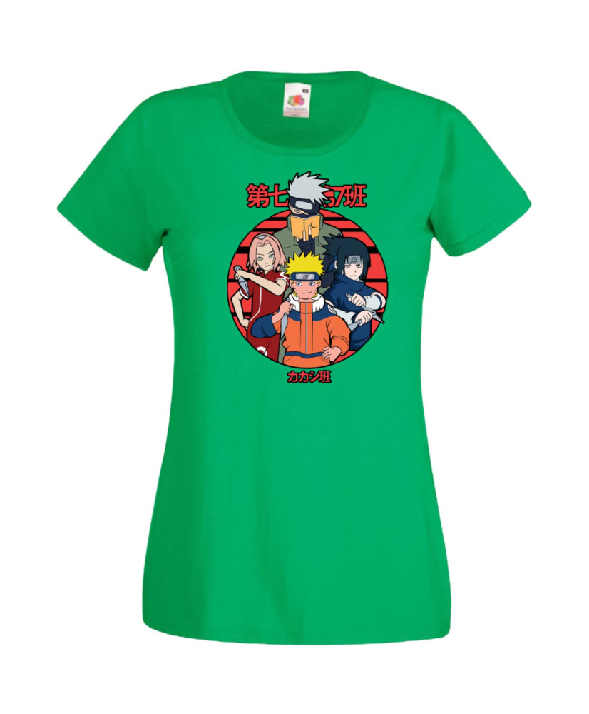Дамска Тениска Japan Manga, Japan Anime, Naruto Uzumaki, Sasuke Uchiha, Kakashi Hatake, Sakura Haruno, Gaara, Zabuza, Chidori, R