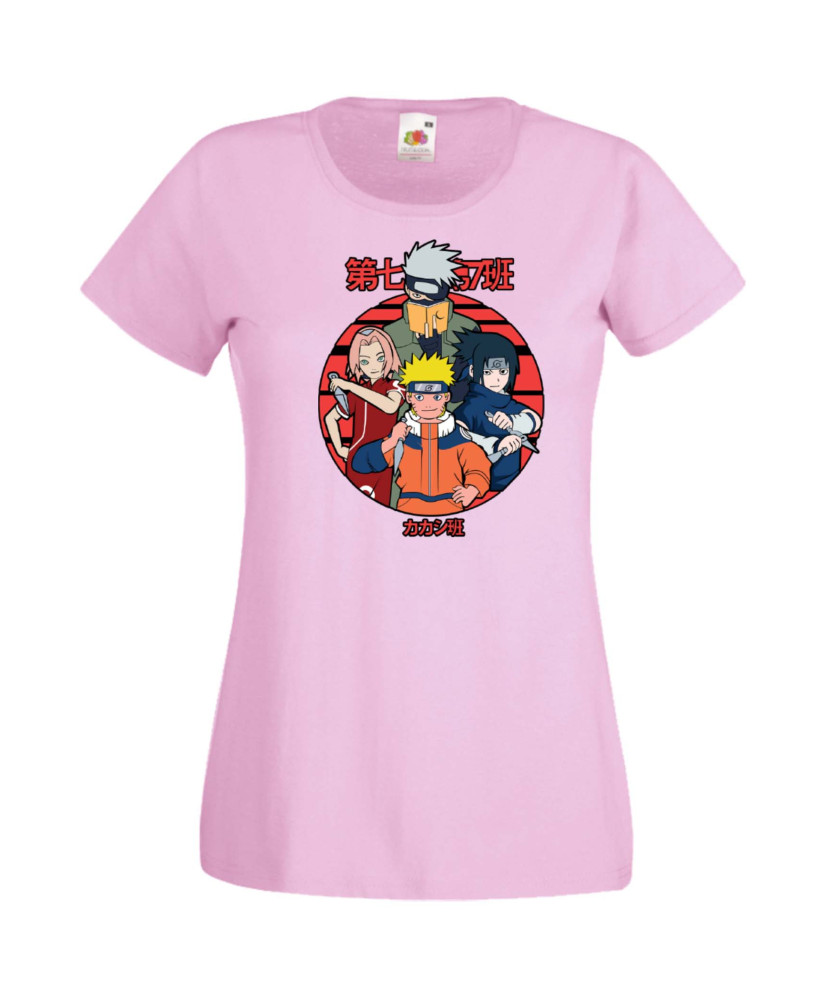 Дамска Тениска Japan Manga, Japan Anime, Naruto Uzumaki, Sasuke Uchiha, Kakashi Hatake, Sakura Haruno, Gaara, Zabuza, Chidori, R