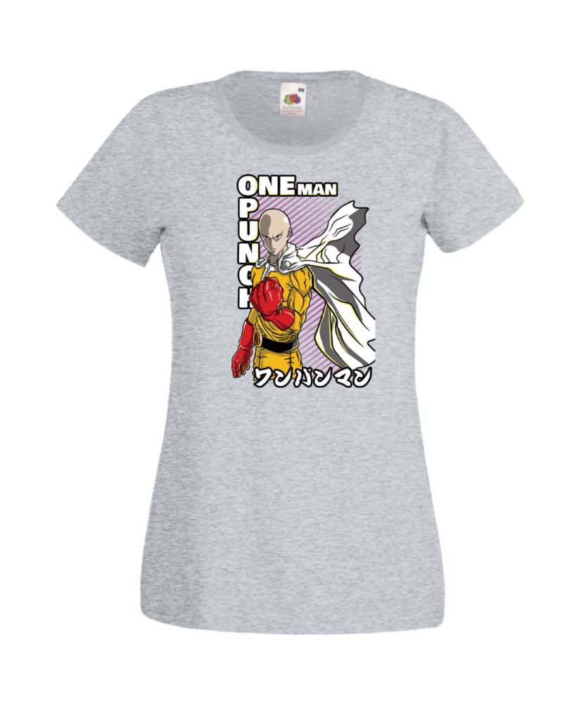 Дамска Тениска Japan Manga, Japan Anime, One Punch Man, Saitama, One Punch Man Saitama 01 Var-010
