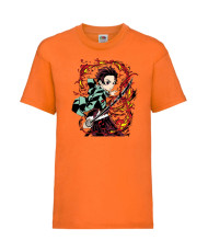 Детска Тениска Japan Animation Manga Anime Comics Japan Manga, Japan Anime, Demon Slayer, Kimetsu No Yaiba, Akaza, Inosuke, Sabi