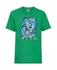 Детска Тениска Japan Animation Manga Anime Comics Dragon Ball Z, Dbz, Goku, Vegeta, Super Saiyan, Dragon, Gogeta, Master Roshi, 