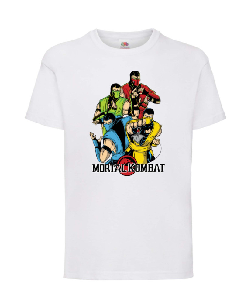 Детска Тениска Japan Animation Manga Anime Comics Mortal Kombat Sub-Zero Reptile Scorpion Mk Liu Kang Johnny Cage  Mortal Kombat