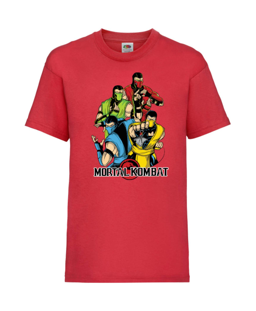 Детска Тениска Japan Animation Manga Anime Comics Mortal Kombat Sub-Zero Reptile Scorpion Mk Liu Kang Johnny Cage  Mortal Kombat