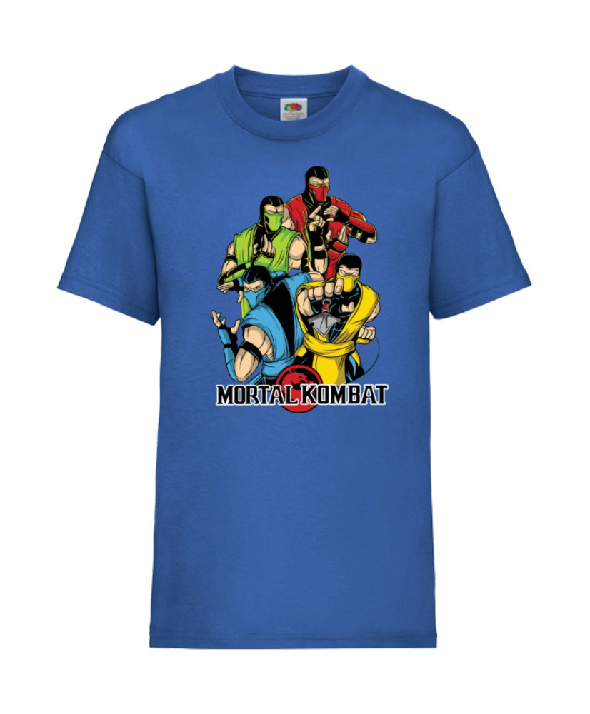 Детска Тениска Japan Animation Manga Anime Comics Mortal Kombat Sub-Zero Reptile Scorpion Mk Liu Kang Johnny Cage  Mortal Kombat