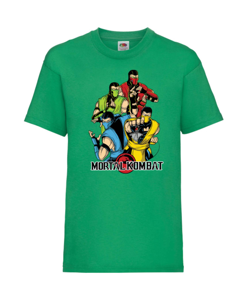 Детска Тениска Japan Animation Manga Anime Comics Mortal Kombat Sub-Zero Reptile Scorpion Mk Liu Kang Johnny Cage  Mortal Kombat