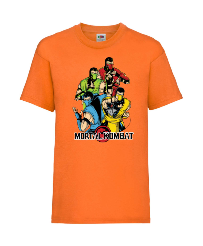 Детска Тениска Japan Animation Manga Anime Comics Mortal Kombat Sub-Zero Reptile Scorpion Mk Liu Kang Johnny Cage  Mortal Kombat