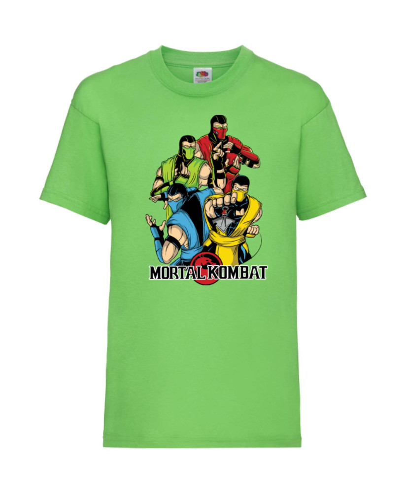 Детска Тениска Japan Animation Manga Anime Comics Mortal Kombat Sub-Zero Reptile Scorpion Mk Liu Kang Johnny Cage  Mortal Kombat