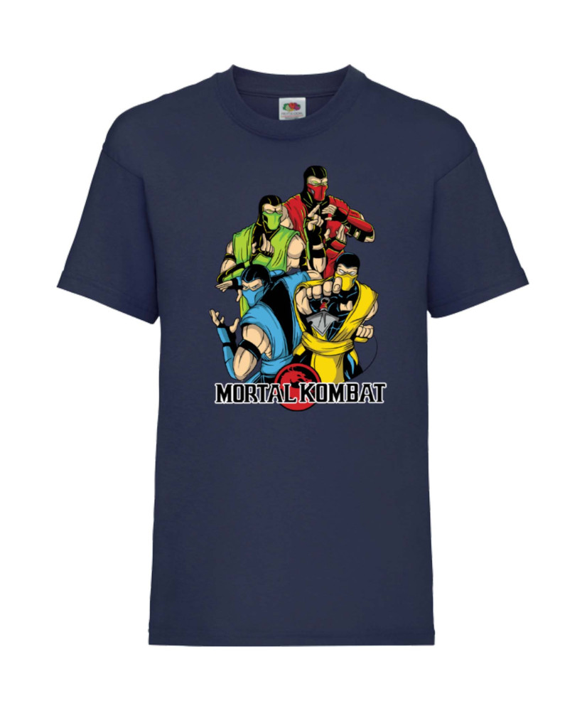 Детска Тениска Japan Animation Manga Anime Comics Mortal Kombat Sub-Zero Reptile Scorpion Mk Liu Kang Johnny Cage  Mortal Kombat