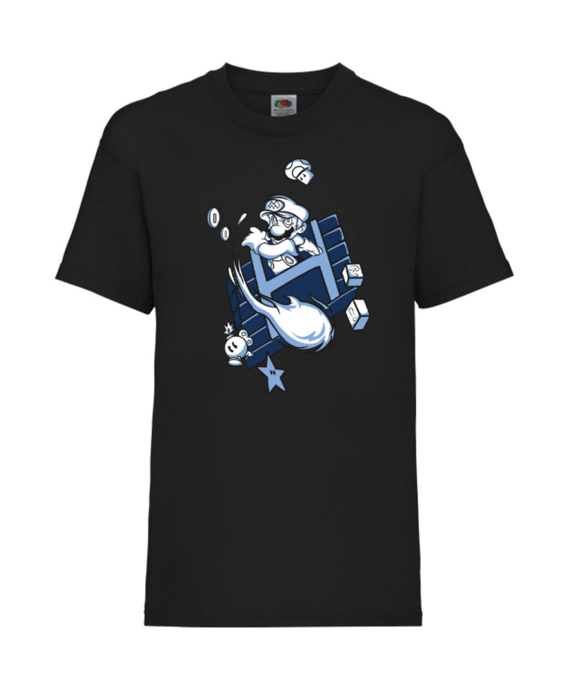 Детска Тениска Japan Animation Manga Anime Comics Super Mario, Nintendo Game, Luigi, Bowser, Princess Peach, Super Mario Firebal