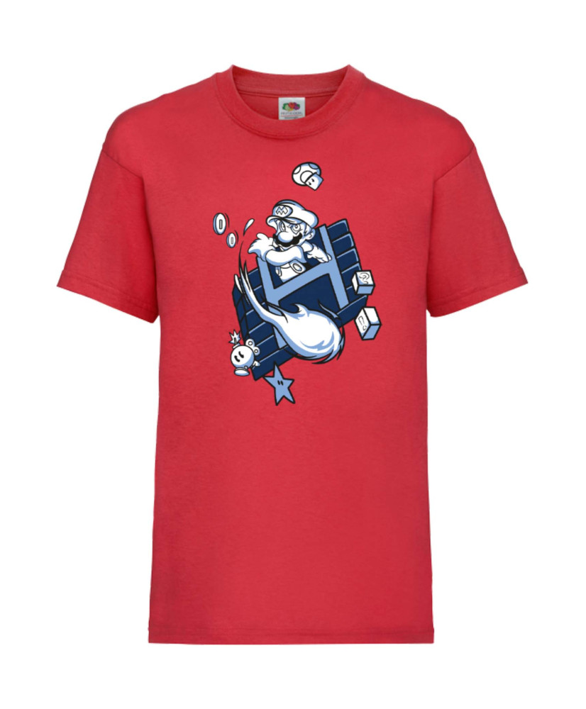 Детска Тениска Japan Animation Manga Anime Comics Super Mario, Nintendo Game, Luigi, Bowser, Princess Peach, Super Mario Firebal