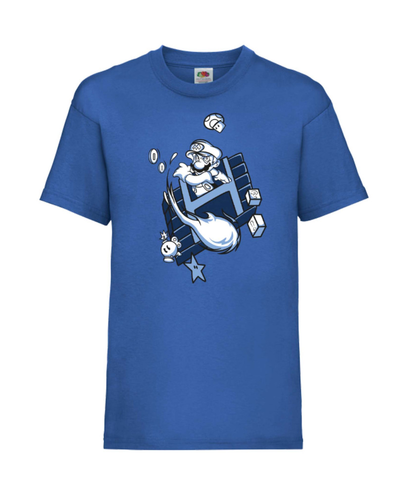 Детска Тениска Japan Animation Manga Anime Comics Super Mario, Nintendo Game, Luigi, Bowser, Princess Peach, Super Mario Firebal