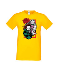 Мъжка Тениска Japan Manga Animation Comics Japan Manga, Japan Anime, Demon Slayer, Kimetsu No Yaiba, Akaza, Inosuke, Sabito, Tan