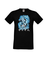 Мъжка Тениска Japan Manga Animation Comics Dragon Ball Z, Dbz, Goku, Vegeta, Super Saiyan, Dragon, Gogeta, Master Roshi, Kameham